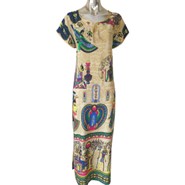 Pharaonic Print Traditional Dress (Galabeya)